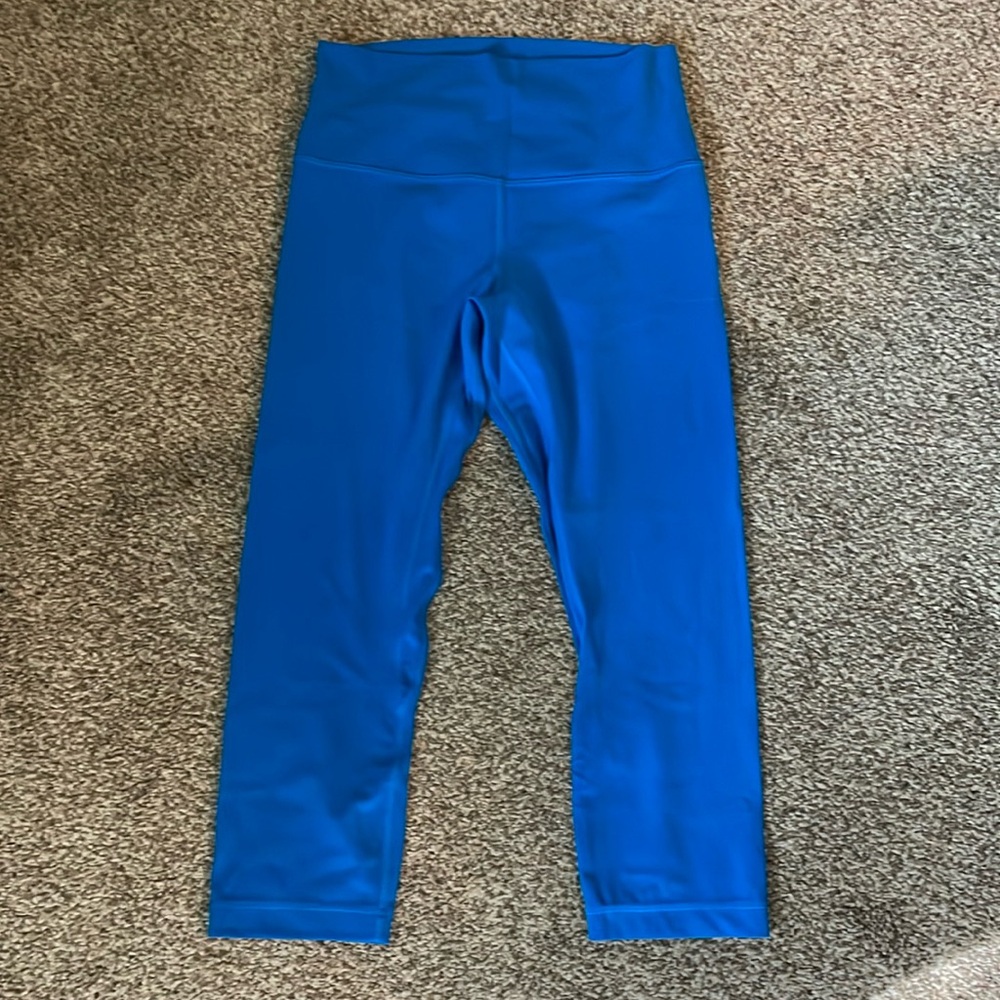 Lululemon align pants, 21 inseam, poolside blue, size 8